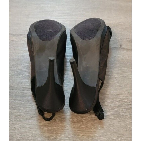 Metaphor Women's Black Rhinestone Bow  Dressy Heels Size 9M - Picture 5 of 5